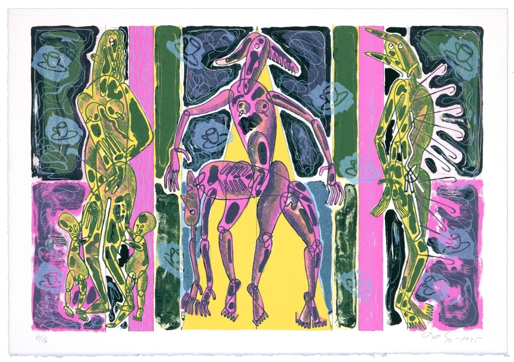 Litografía Nørgaard - Sans titre