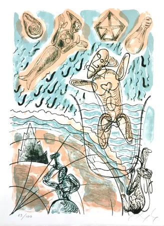 Litografía Nørgaard - Sans titre