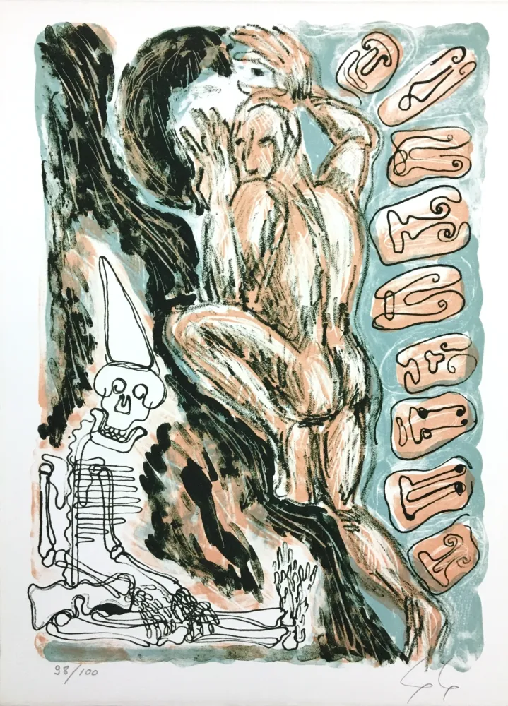 Litografía Nørgaard - Sans titre