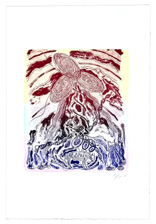 Litografía Nørgaard - Sophia et la bête