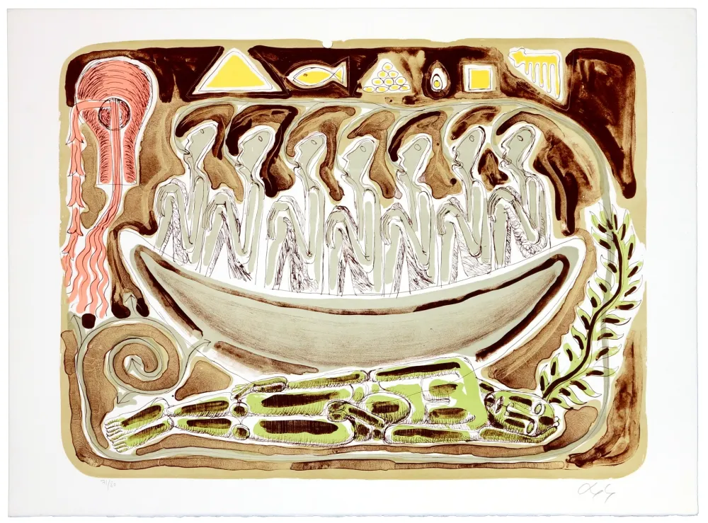 Litografía Nørgaard - Un voyage sans destination