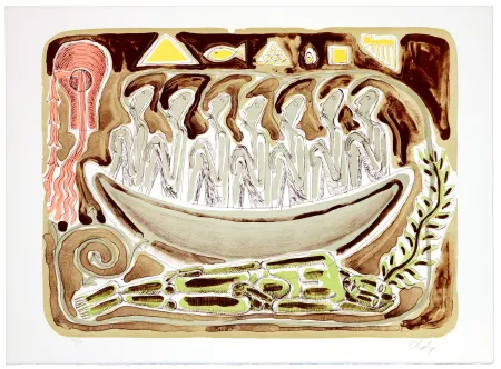 Litografía Nørgaard - Un voyage sans destination