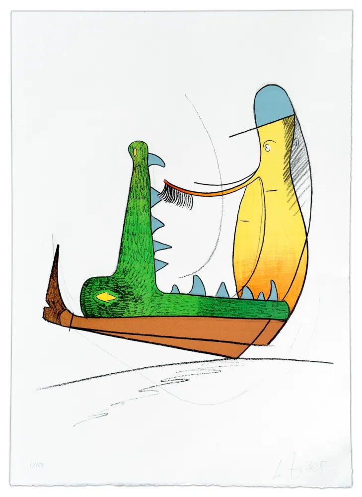 Litografía Nørgard - Andrée