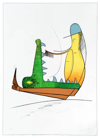 Litografía Nørgard - Andrée