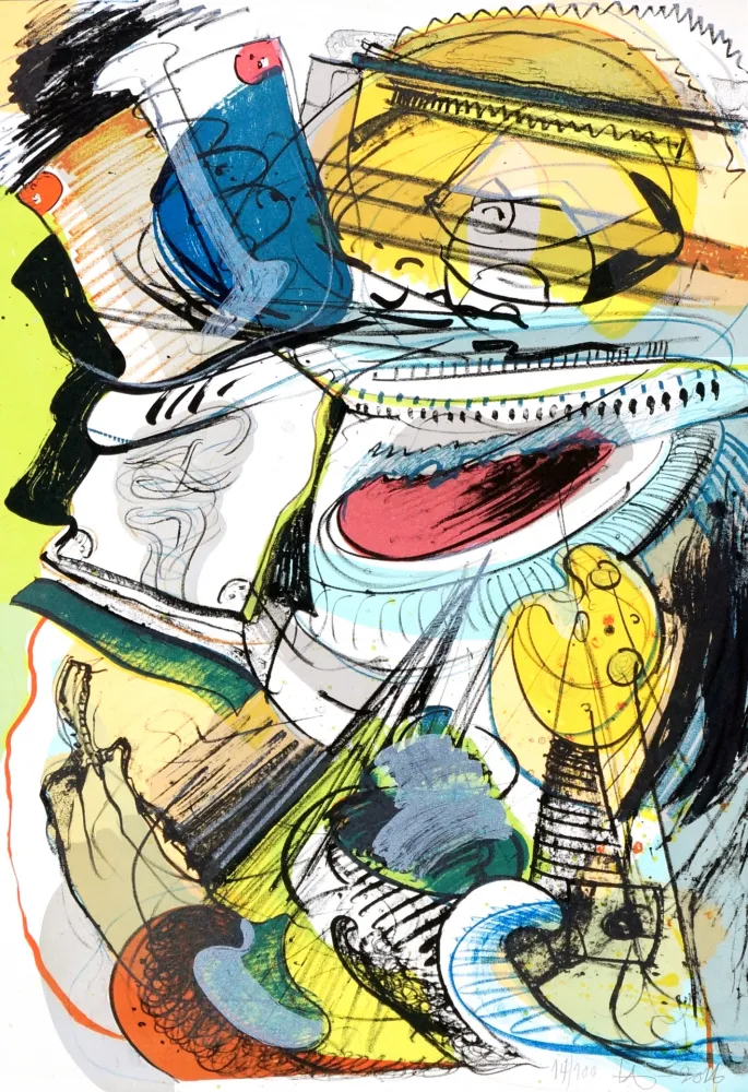 Litografía Nørgard - Leaving civilisation 2