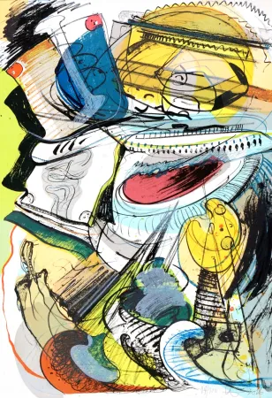 Litografía Nørgard - Leaving civilisation 2