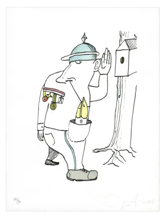 Litografía Nørgard - Médaille