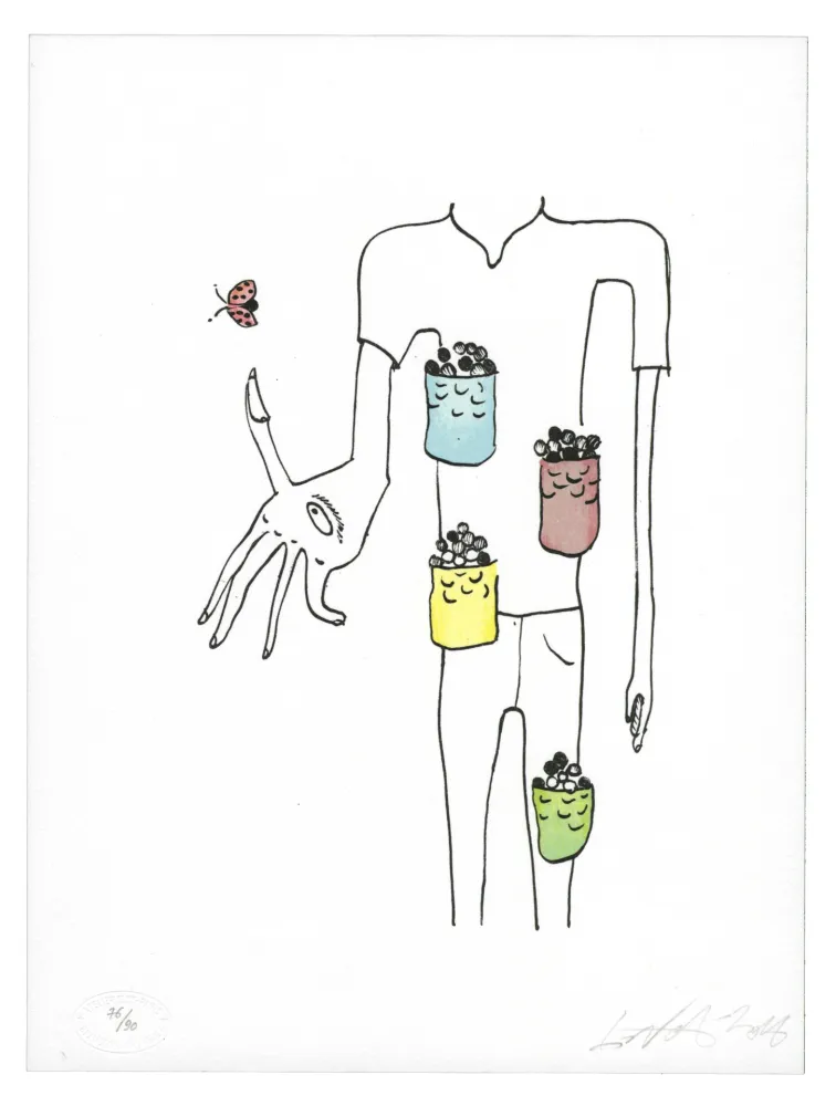 Litografía Nørgard - Poche à bonbon