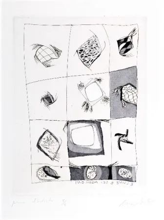 Aguafuerte Novelli - 3 lune e sei aquiloni