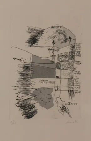 Litografía Novelli - DAS BAD DER DIANA