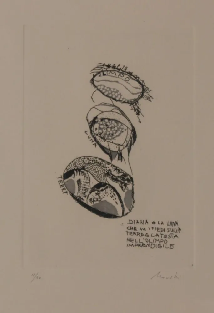 Litografía Novelli - DAS BAD DER DIANA