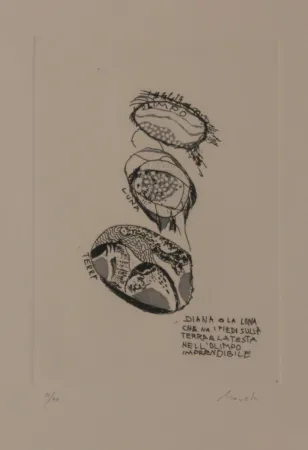 Litografía Novelli - DAS BAD DER DIANA