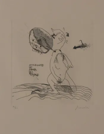 Litografía Novelli - DAS BAD DER DIANA