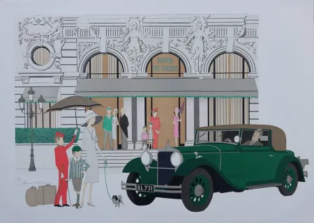 Litografía Noyer - Hôtel de Paris