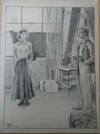 Sin Técnico Oertel - Maler und Modell / Artist and Model