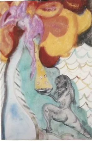 Grabado Ofili - Study for Ovid-Windfall