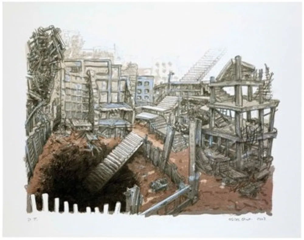 Litografía Oiwa - STAIRS