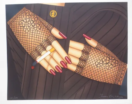 Litografía Okshteyn - Les mains