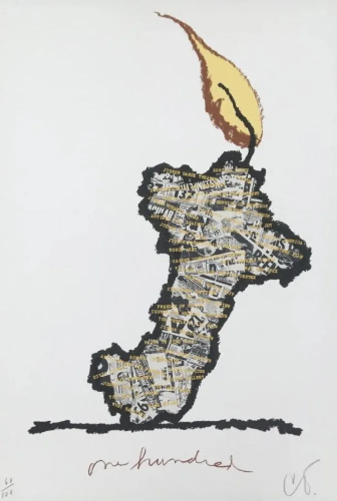 Serigrafía Oldenburg - Centennial Print for the Judson Memorial Church