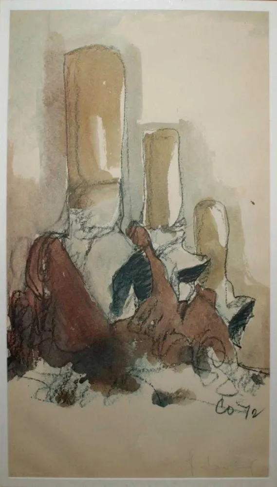 Litografía Oldenburg - Fagends Carved in Rock Fagend Canyon