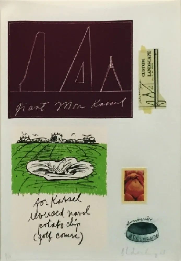 Litografía Oldenburg - NOTES (KASSEL)