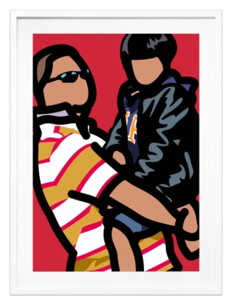 Serigrafía Opie - Tourist with child