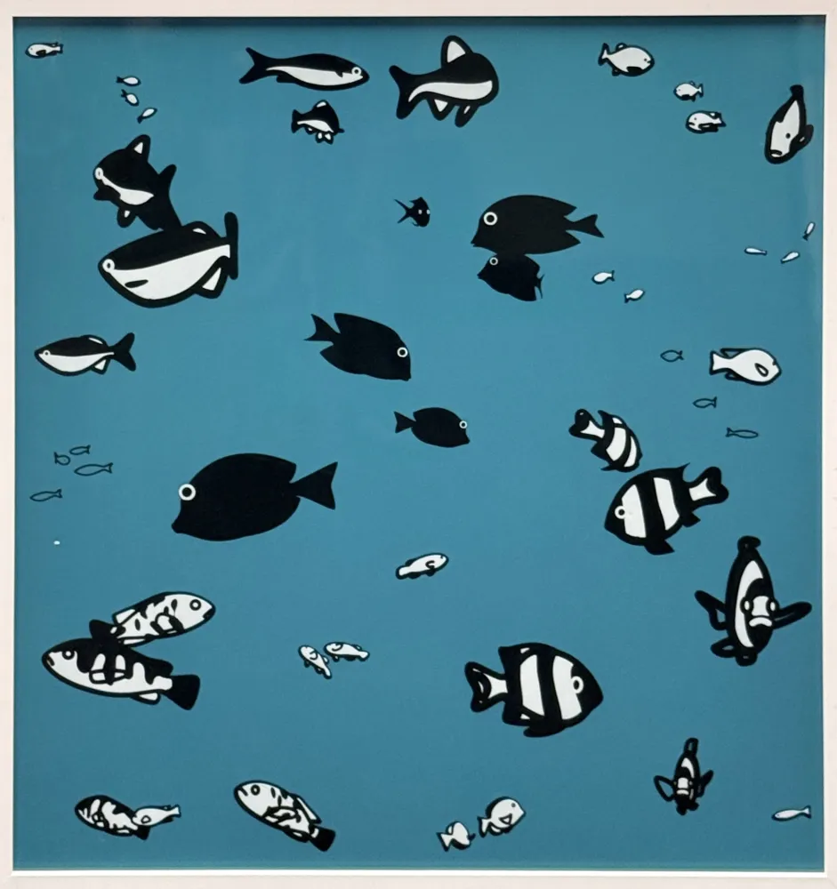 Serigrafía Opie - We swam amongst the fishes (version 4)