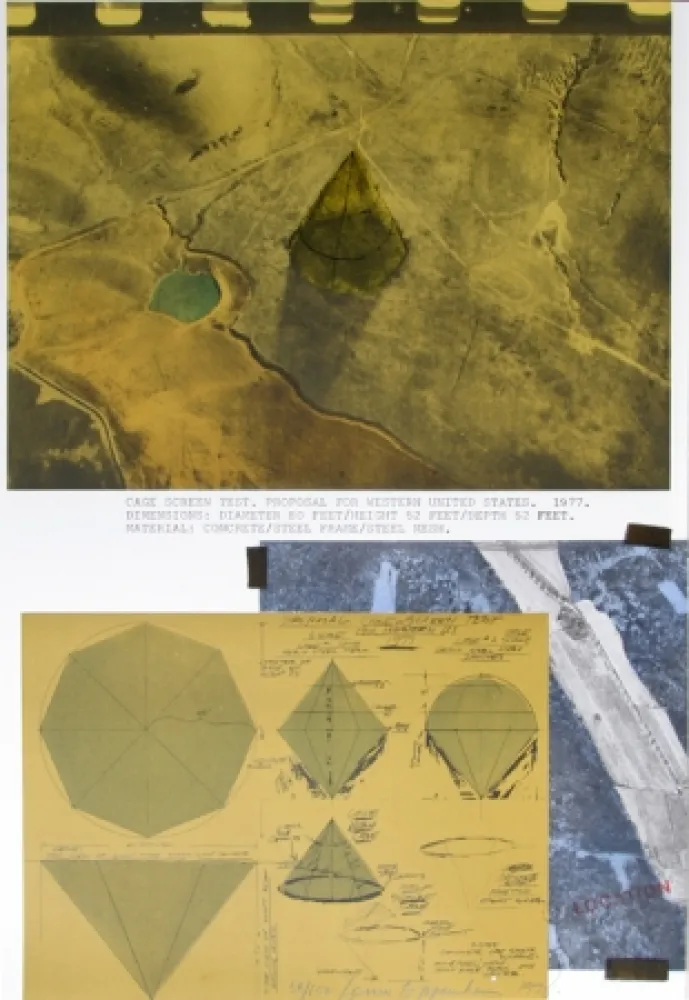 Litografía Oppenheim - Cage Screen Test