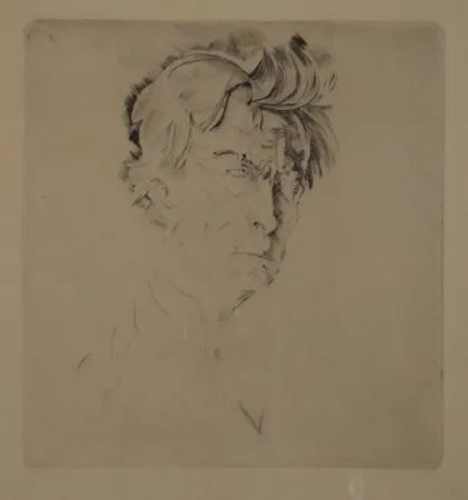 Punta Seca Oppenheimer - Kopf Ferruccio Busoni