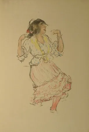 Litografía Orlik - Studien aus Spanien