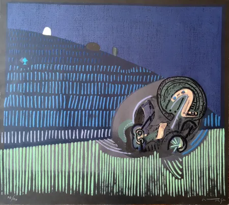 Linograbado Ortega - Composizione