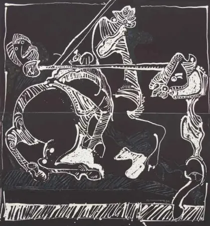 Aguafuerte Ortega - Enfrentamientos