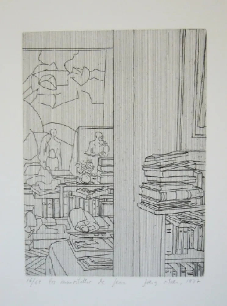 Grabado Ortner - Les immortelles de Jean 
