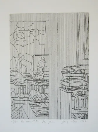 Grabado Ortner - Les immortelles de Jean 