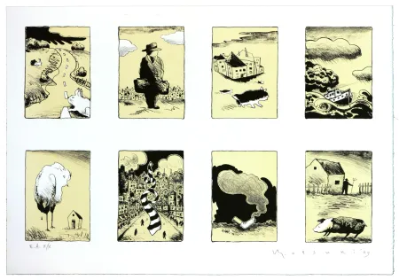 Litografía Otsuki - Je ne rentre pas à la maison