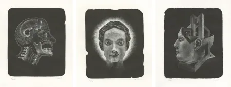 Litografía Ott - Die Heilige (La sainte) - Triptyque