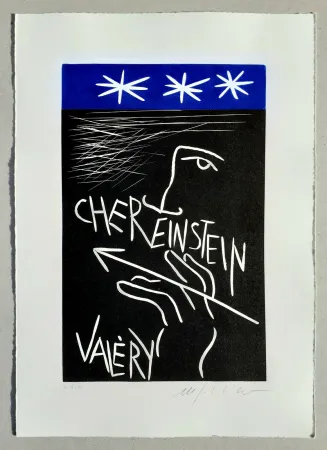 Linograbado Paladino - Cher monsieur Einstein