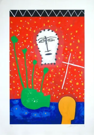 Serigrafía Paladino - Composizione