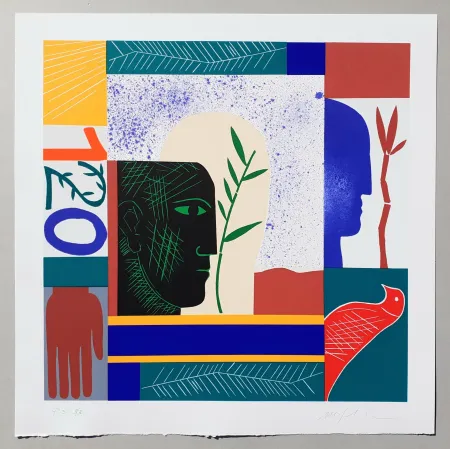 Serigrafía Paladino - Composizione