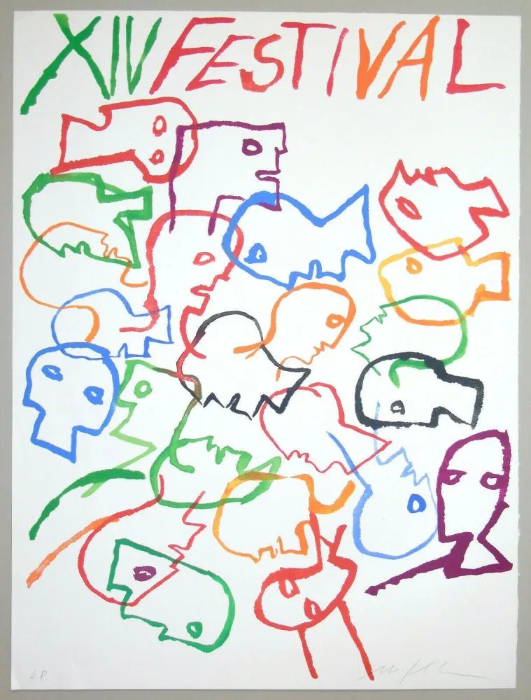 Serigrafía Paladino - Festival