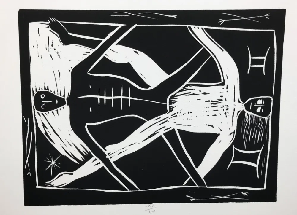 Grabado Paladino - Gemelli