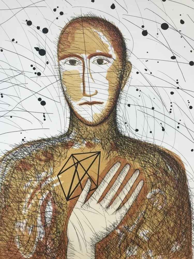 Aguafuerte Y Aguatinta Paladino - Geometrico