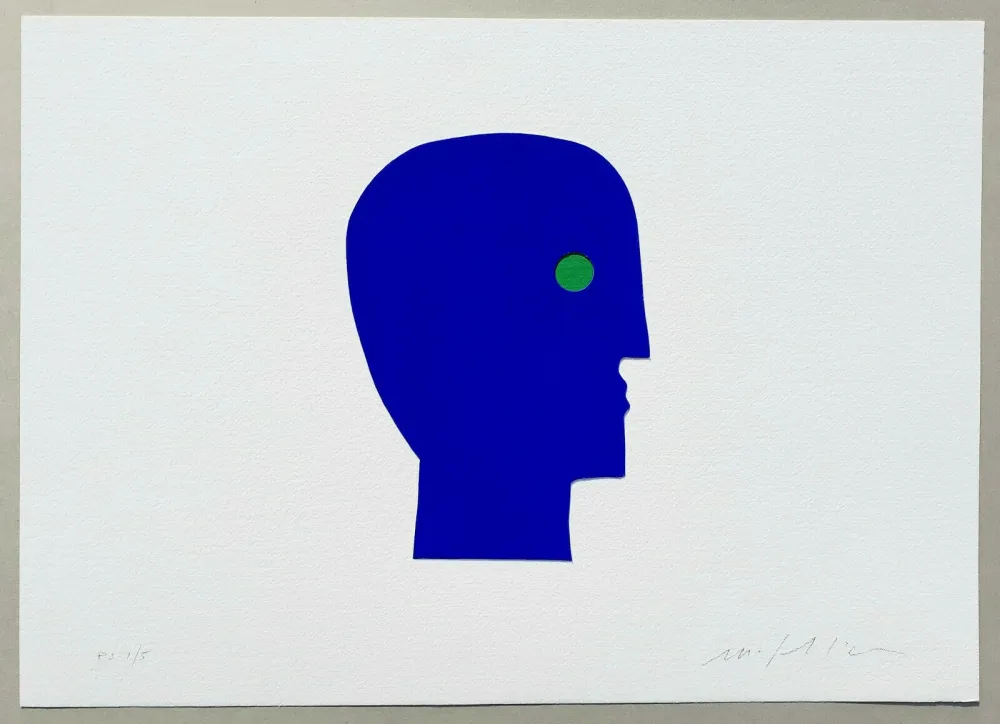 Serigrafía Paladino - I volti