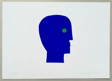 Serigrafía Paladino - I volti