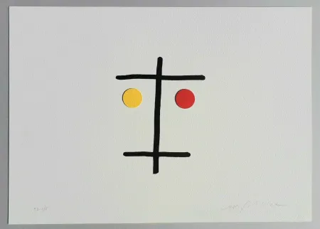 Serigrafía Paladino - I volti