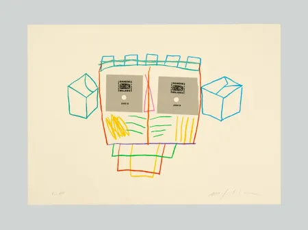 Serigrafía Paladino - I volti