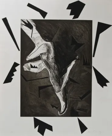 Aguatinta Paladino - Il pattinatore