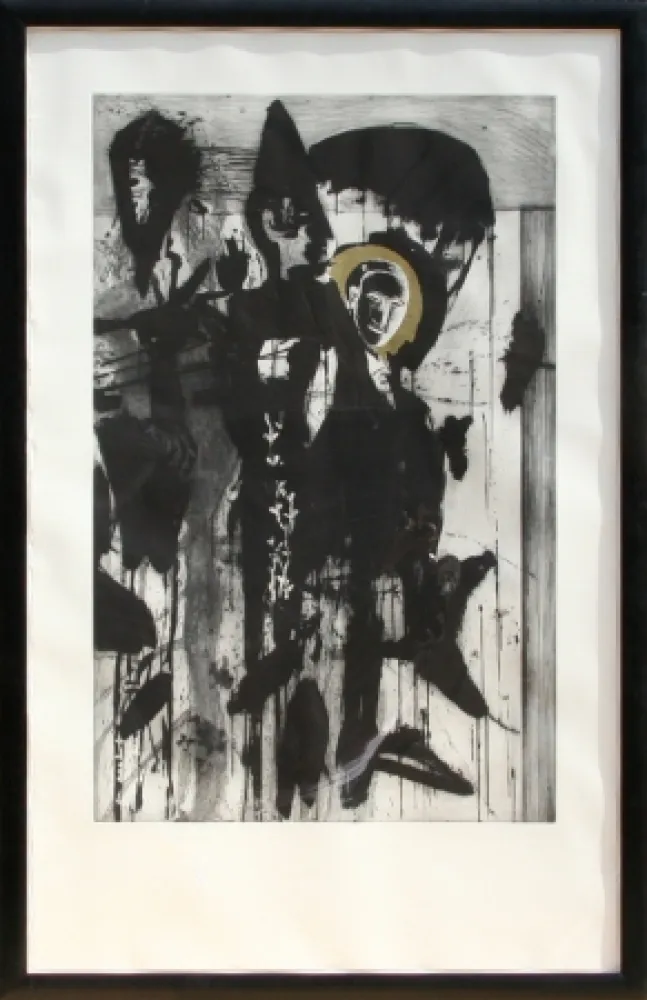 Grabado Paladino - Poeta Occidentale - Triptych #2