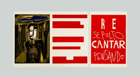 Grabado En Madera Paladino - Re sepolto cantar pensando