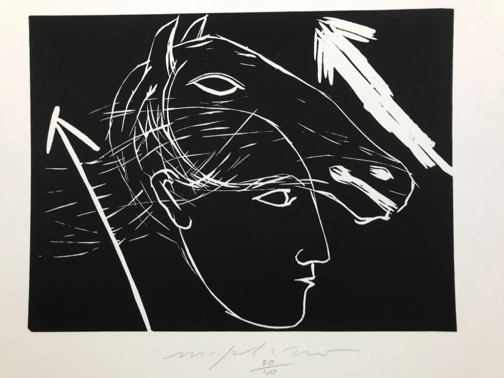 Grabado Paladino - Sagittario